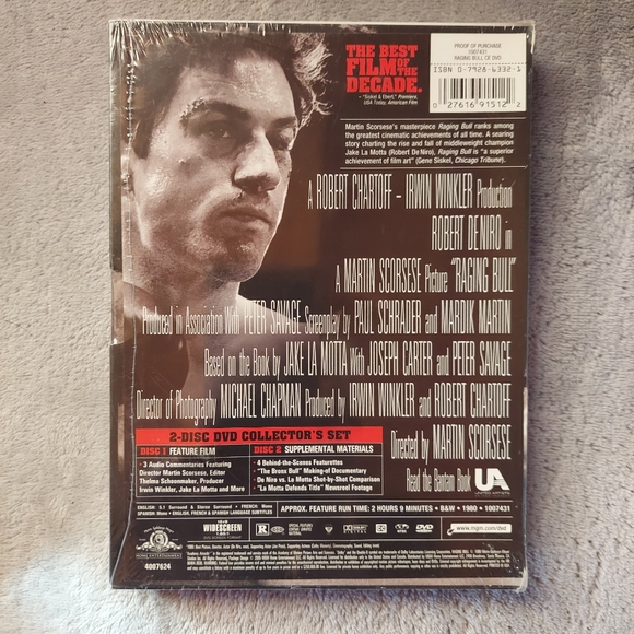 Raging Bull DVD, 2-Disc Collector Set Special Edition Robert DeNiro. Sealed - Picture 2 of 4